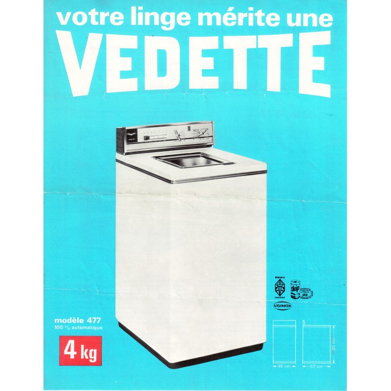 Lave-linge ouverture dessus - Vedette